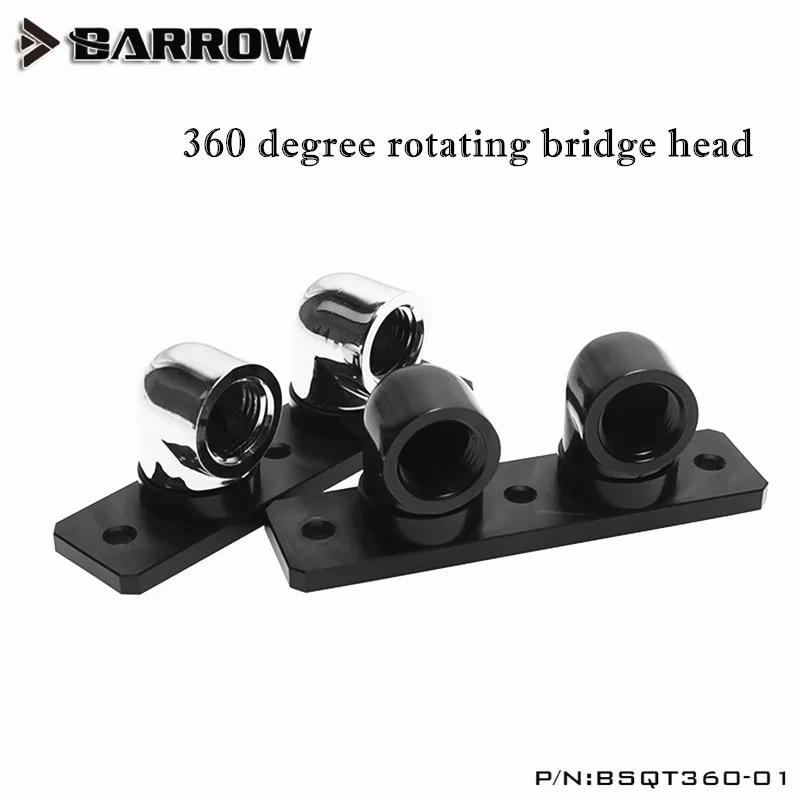 Barrow G1/4 360 Rotate Terminal Fittings use for GPU Block Adapter Add in Radiator With 90 Degree Change Direction B